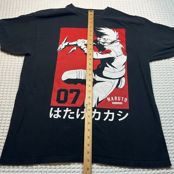 Naruto Shippuden Collection 2007 T-Shirt Kakashi Hitake Mens Size Large Anime - Picture 4 of 5